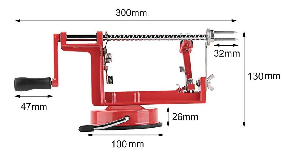 Image of a peeler-corer-slicer from a product listing online